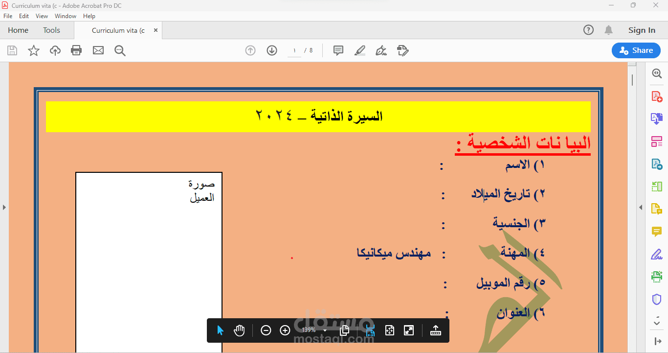سيرة ذاتية
