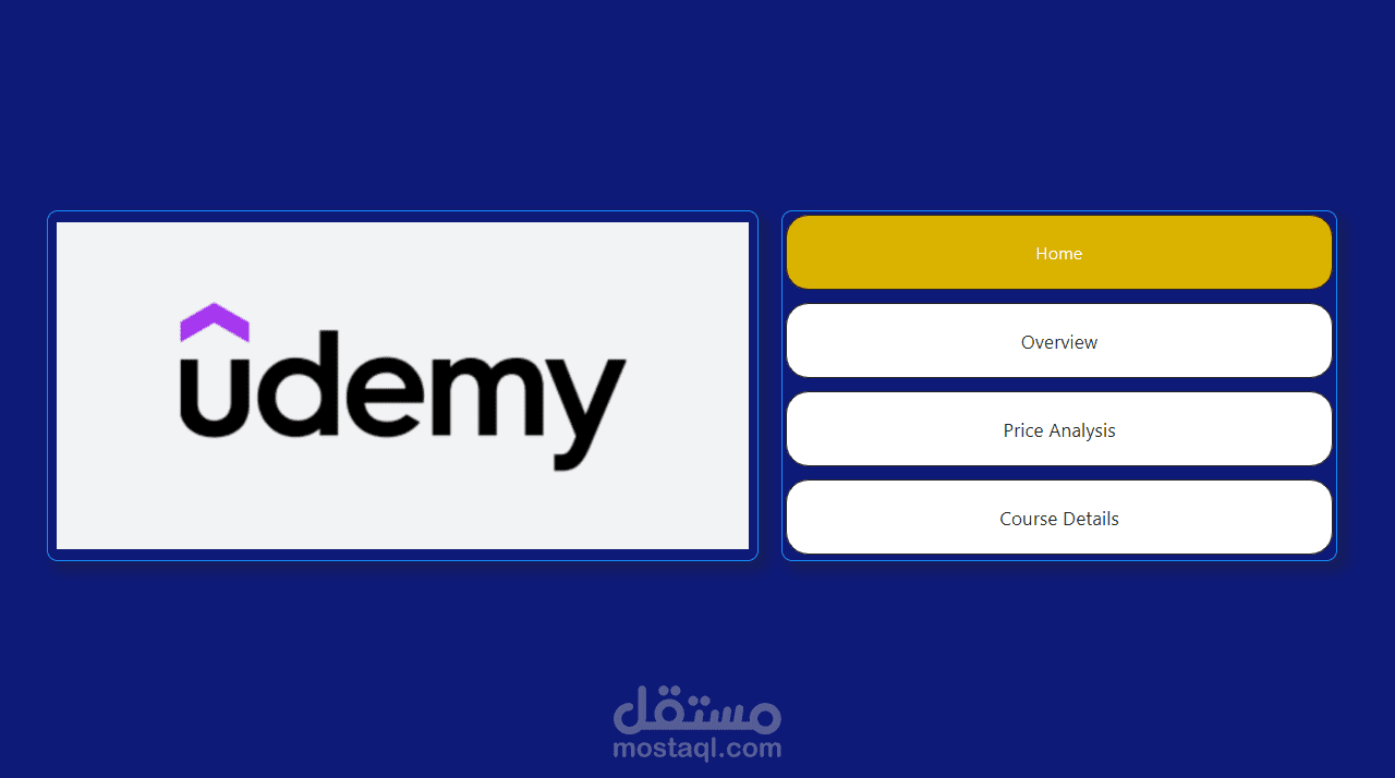 تحليل بيانات دورات Udemy باستخدام Power BI لوحة تحكم تفاعلية لعرض الإحصائيات والمشتركين