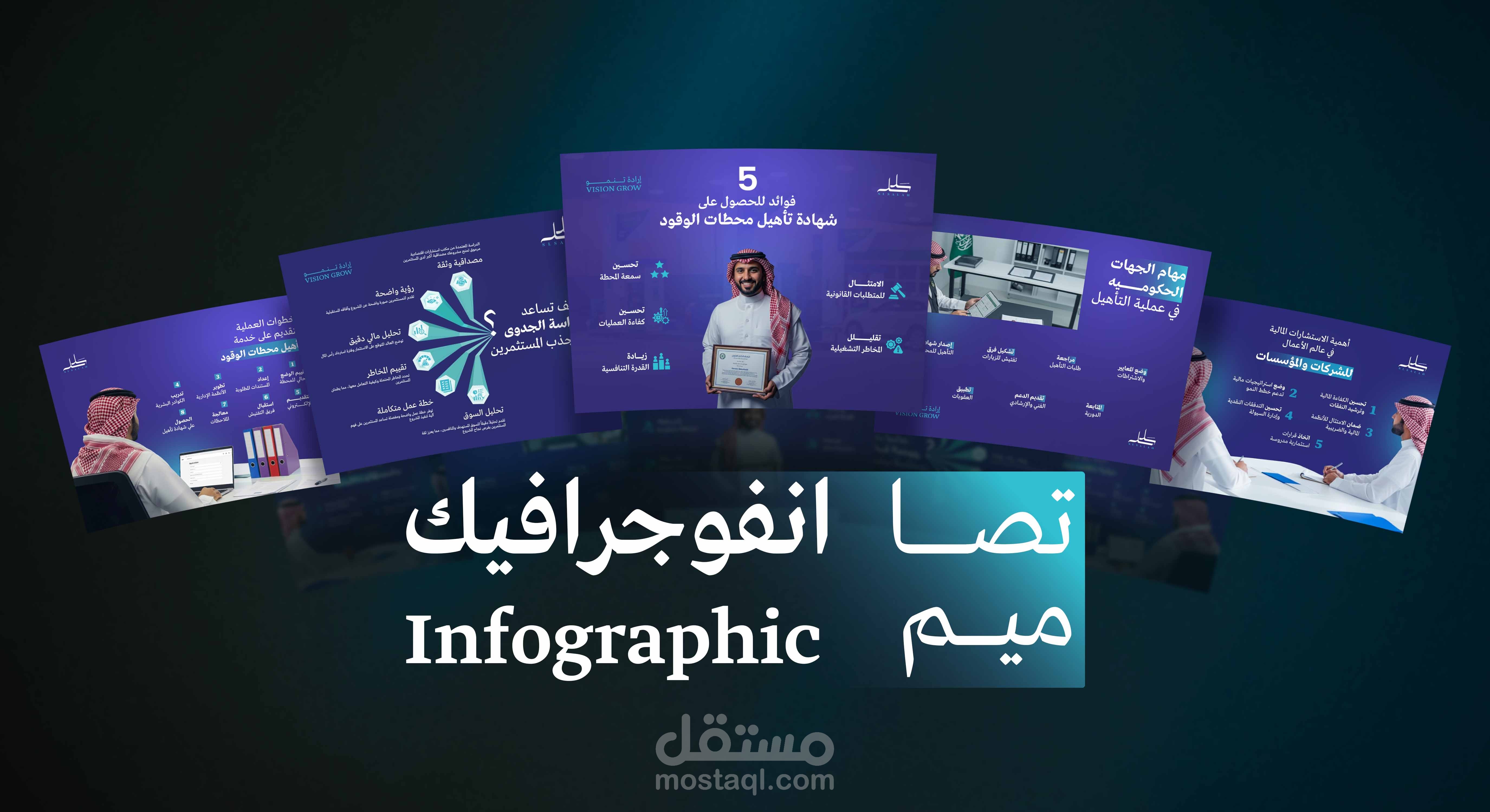 نماذج اعمال انفوجرافيك