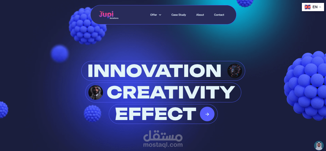 موقع الكتروني لشركة برمجة و تسويق