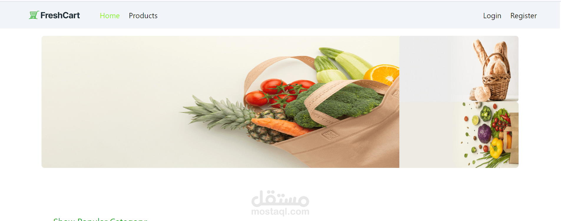 FreshCart – React E-commerce Application FreshCart is a modern e-commerce web application