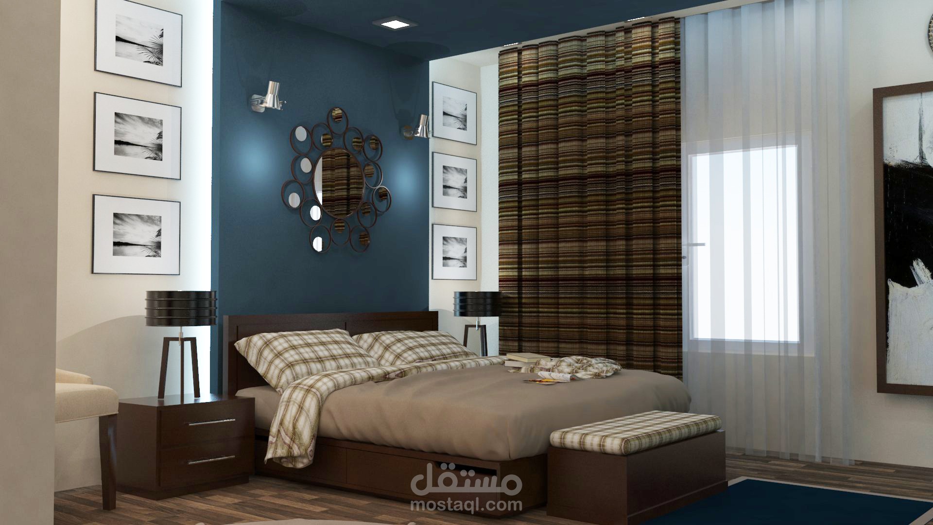 تصميم داخلي لغرفة نوم