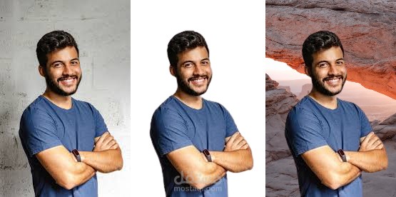 إزالة خلفيات الصور وتغييرها بخلفيات آخري