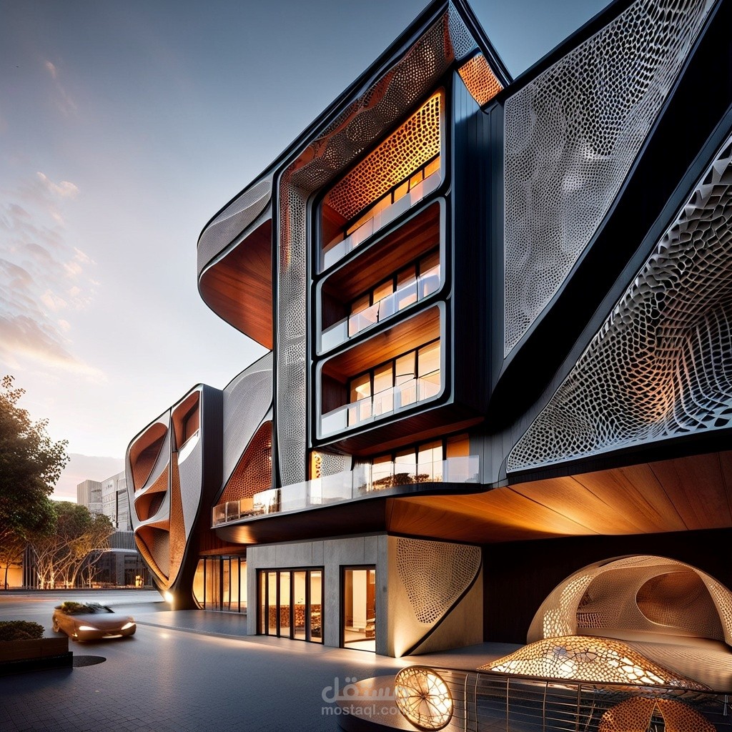 Facade Design For A Residential Building