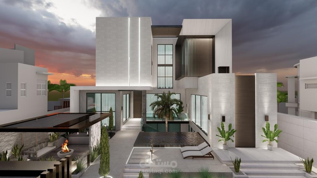تصميم مشروع فيلا مودرن