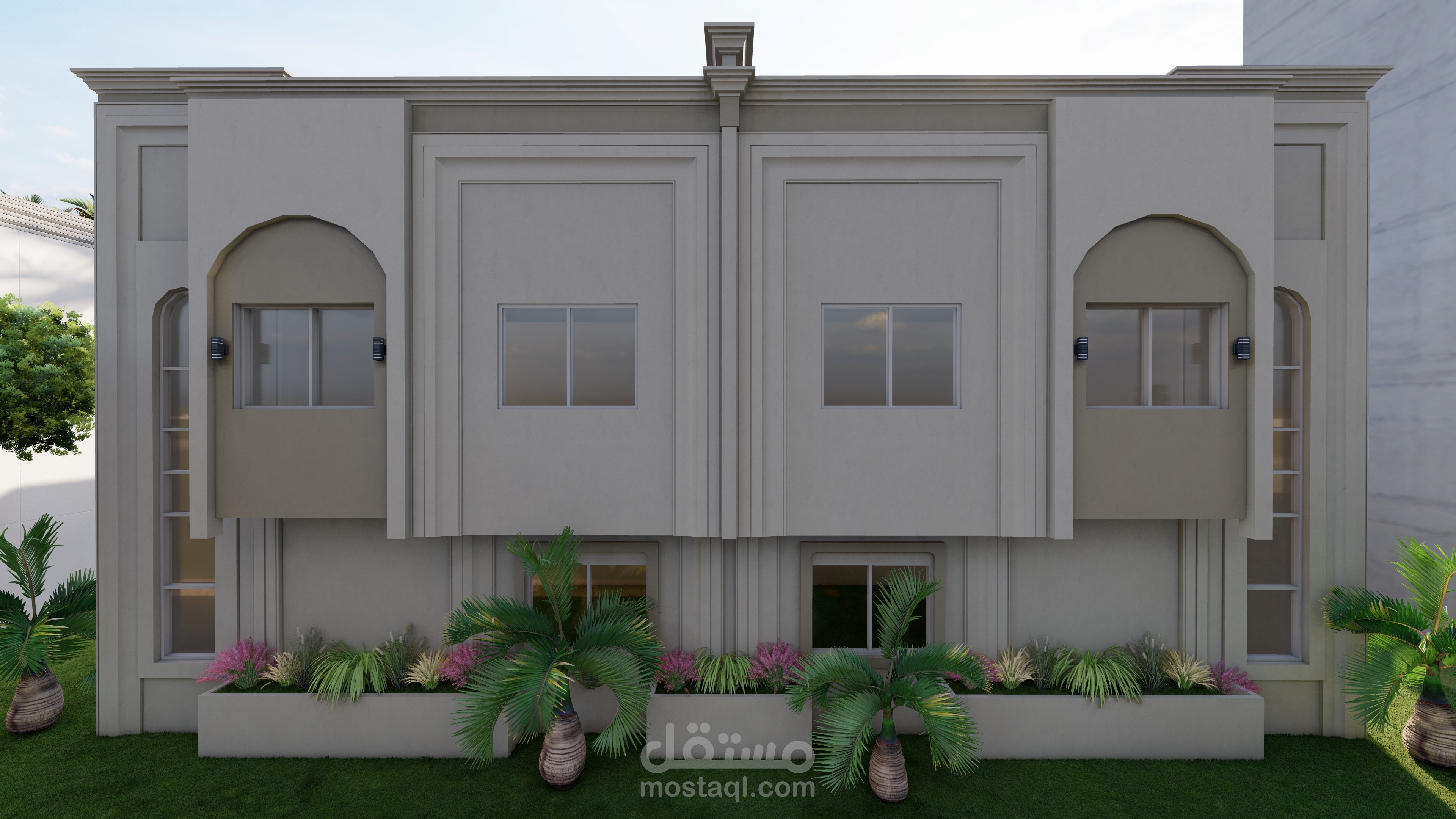 تصميم واجهه في  السعودية بأكثر من استايل