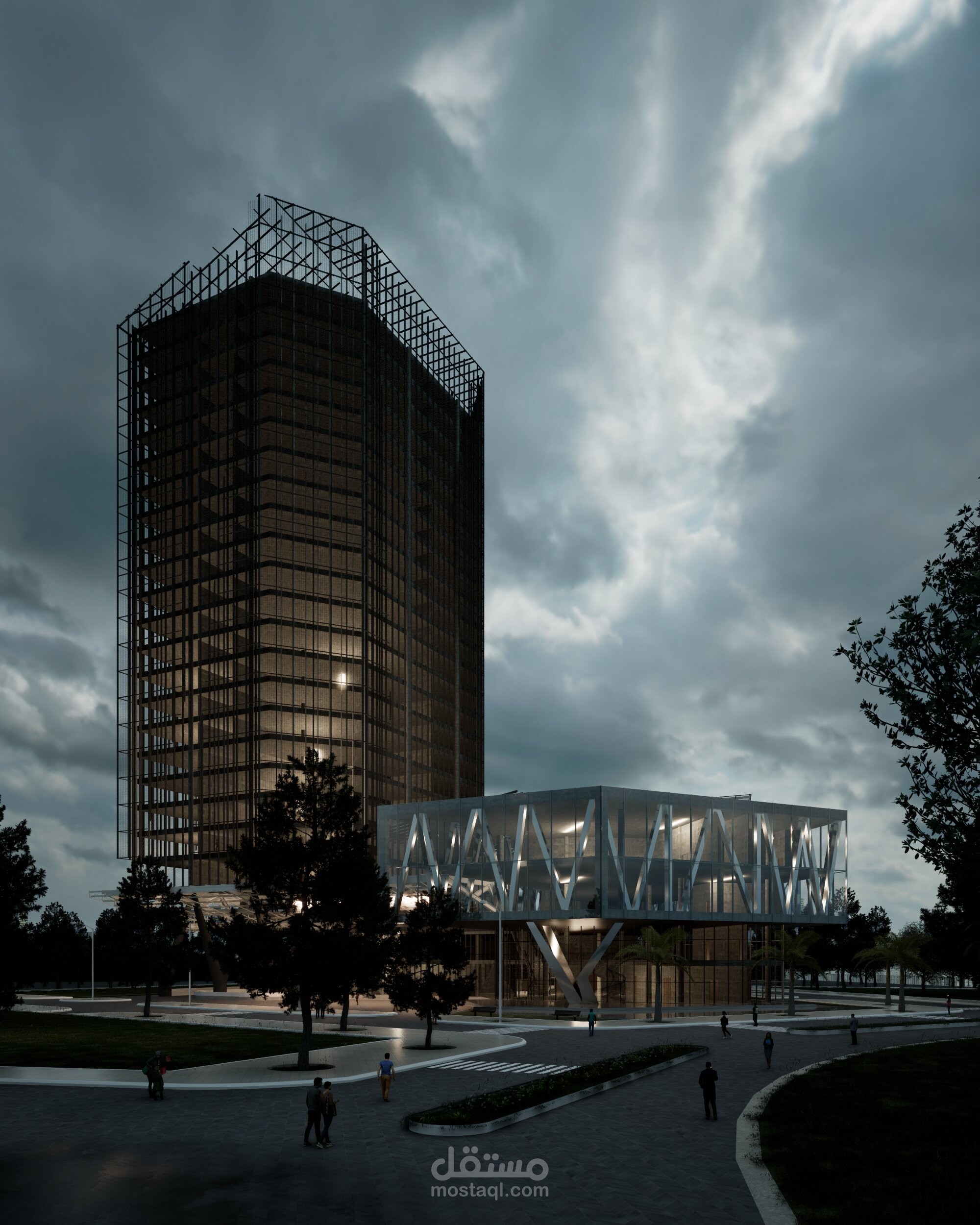 "أبراج التوازن المعماري – The Architectural Equilibrium Towers"