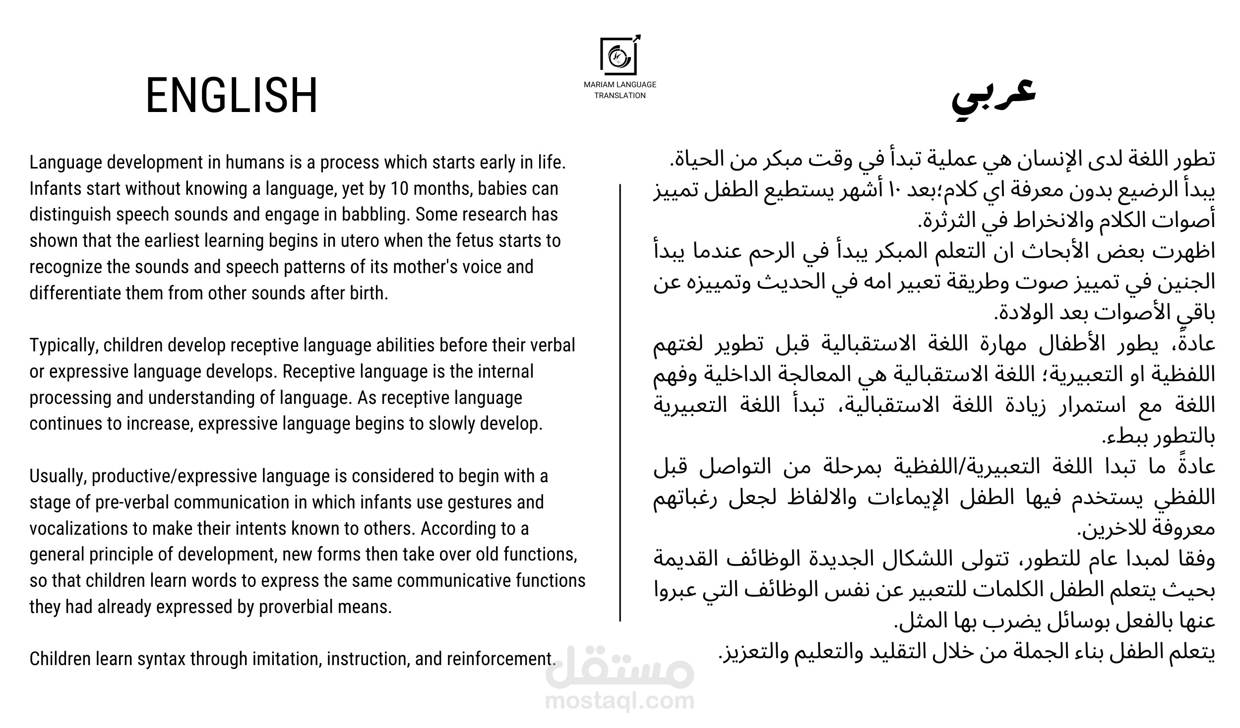 ترجمة مقال