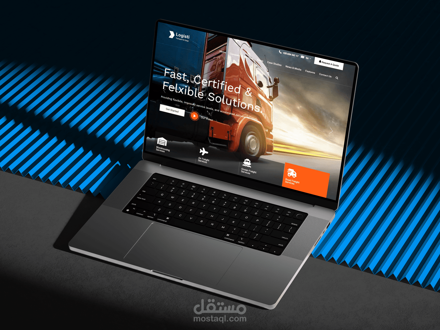 Responsive Logistics Landing page