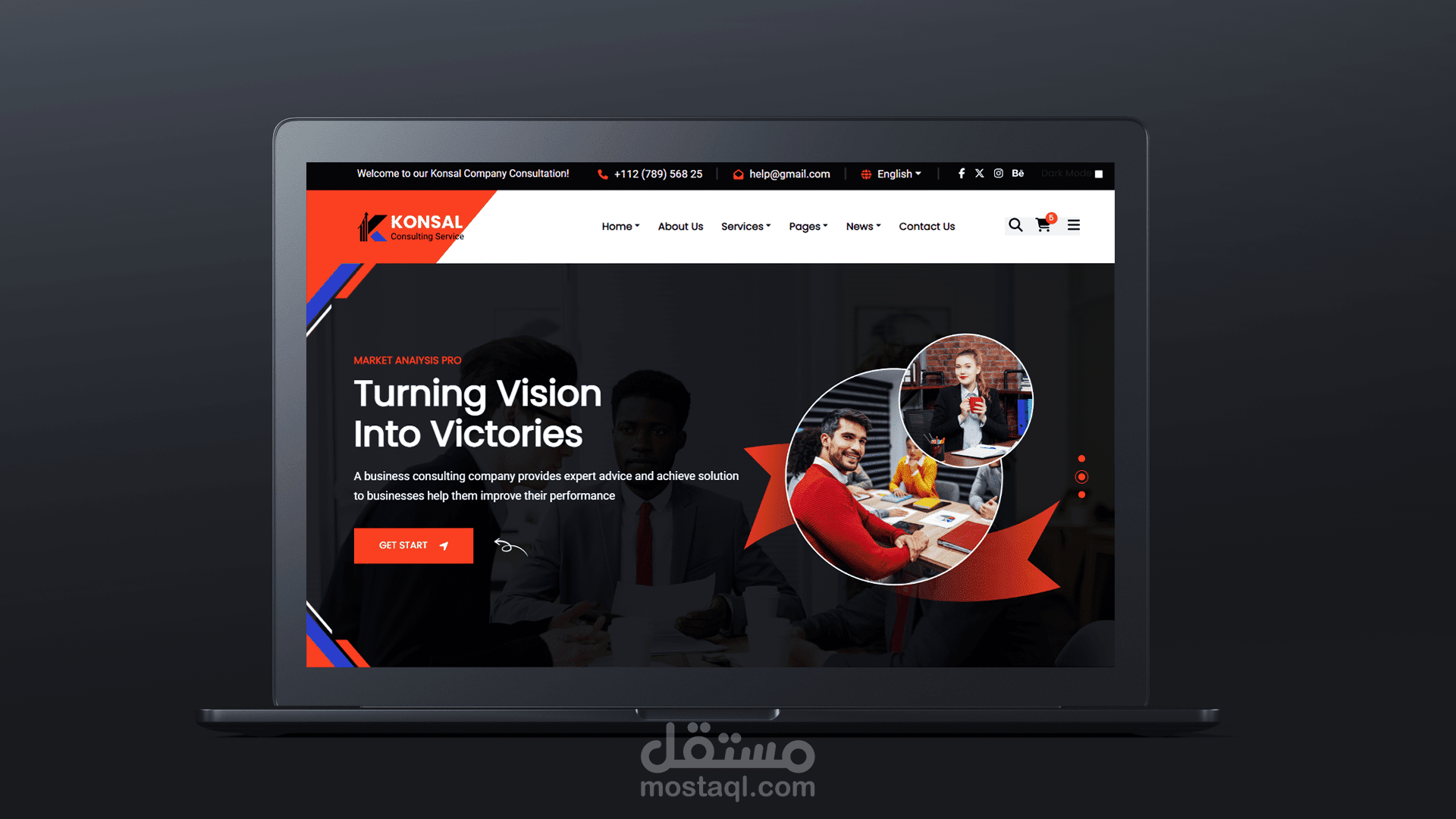 Responsive React.js Landing page