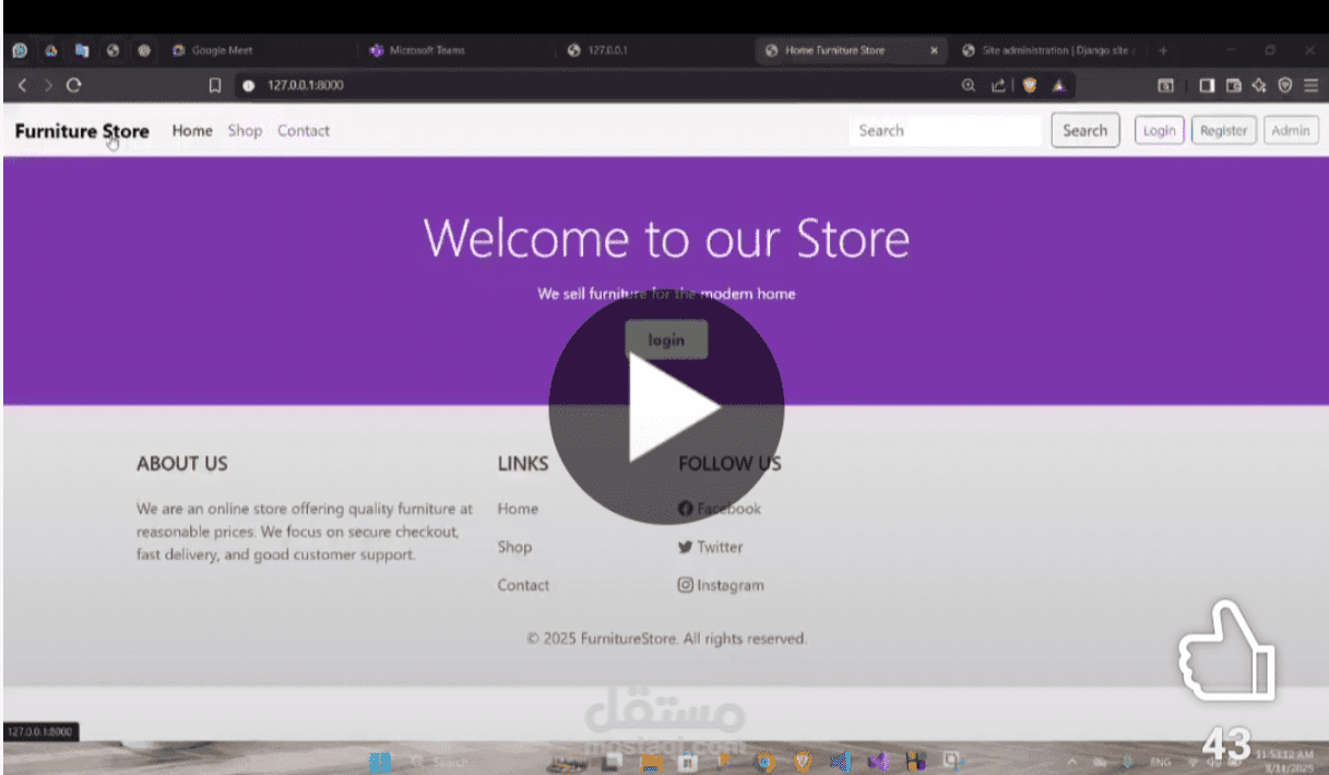 E-commerce Full stack using Django