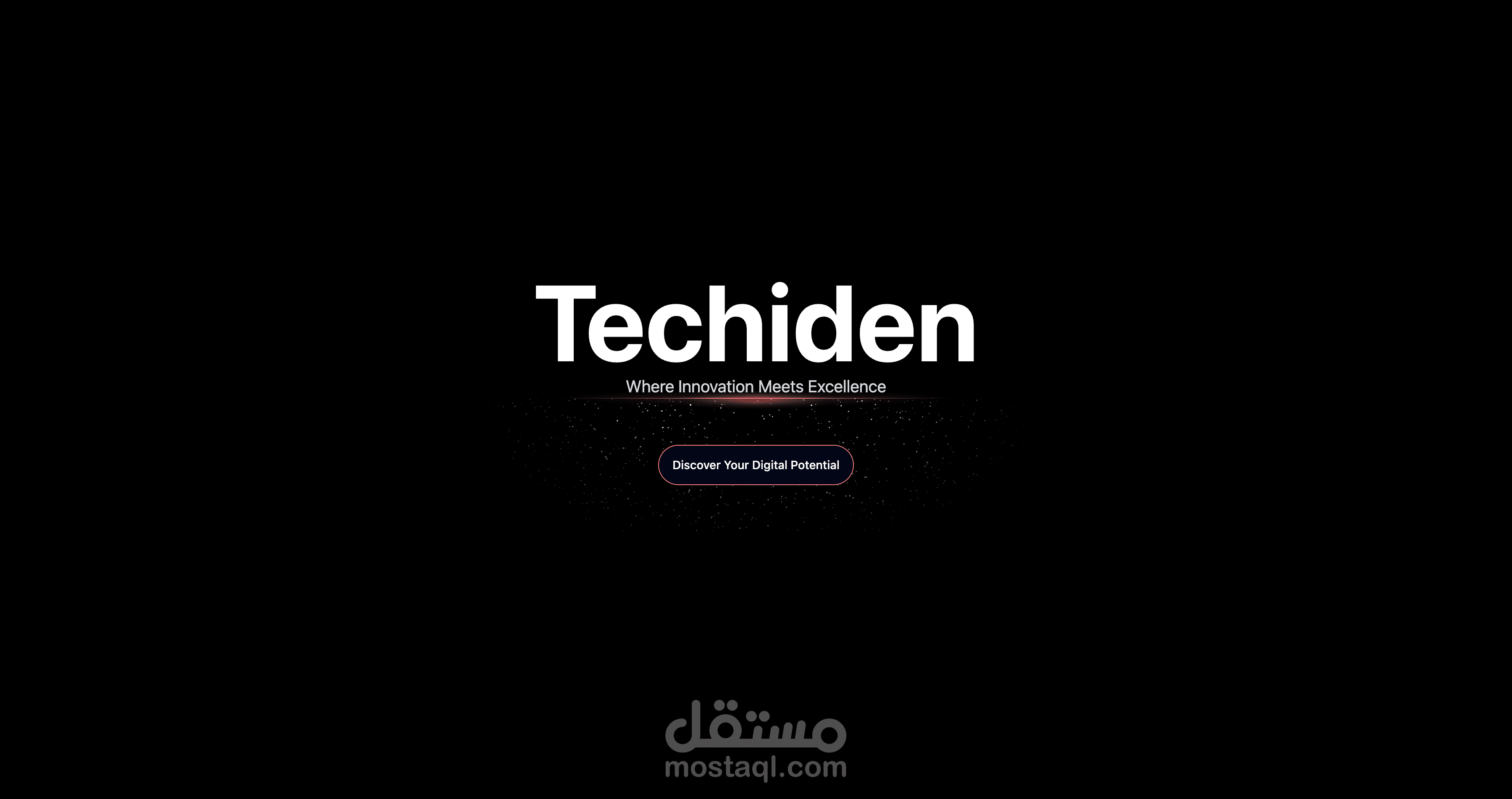 صفحة هبوط لشركة techiden