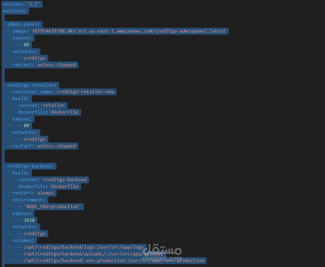 Create Docker compose