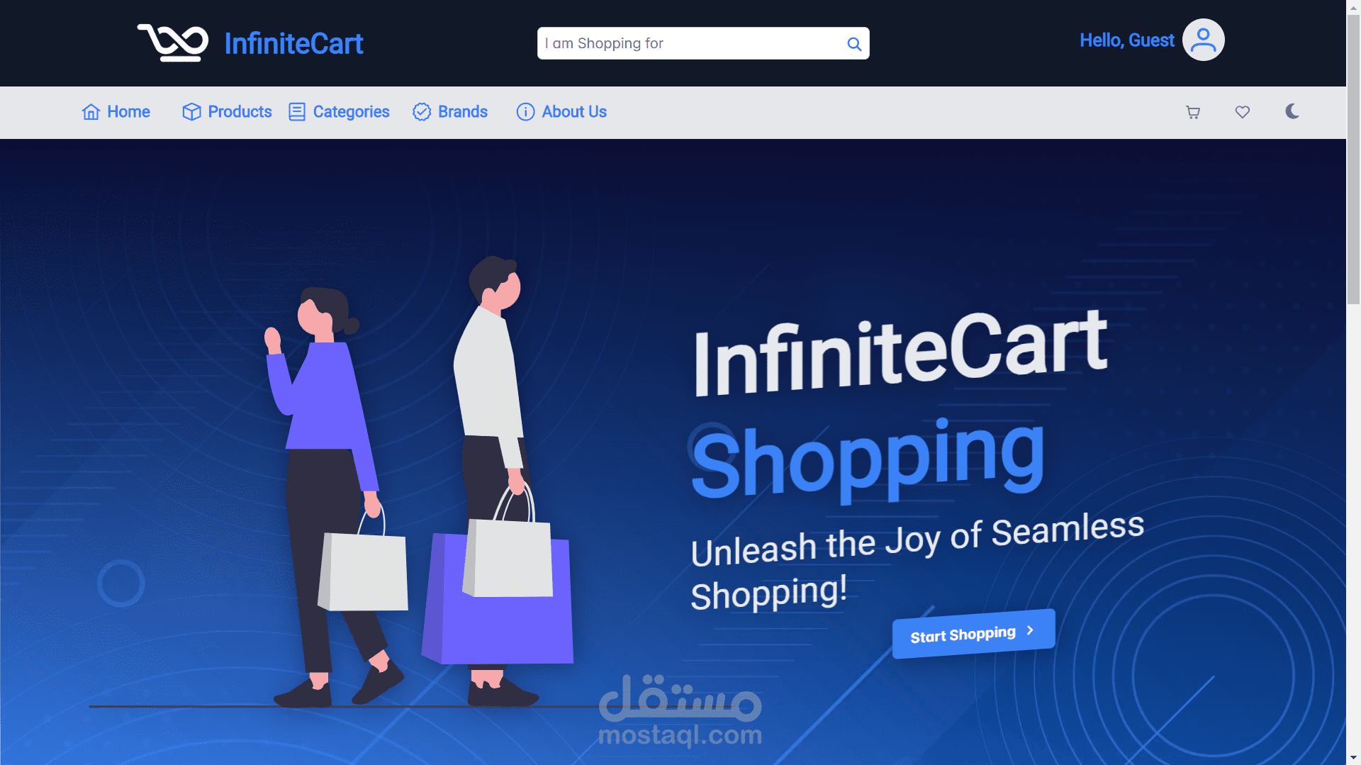 Infinite Cart (موقع تسوق الكتروني)