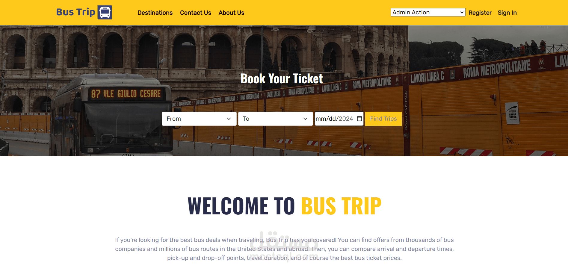 Easy Bus ( موقع الكتروني لحجز اوتوبيسات)