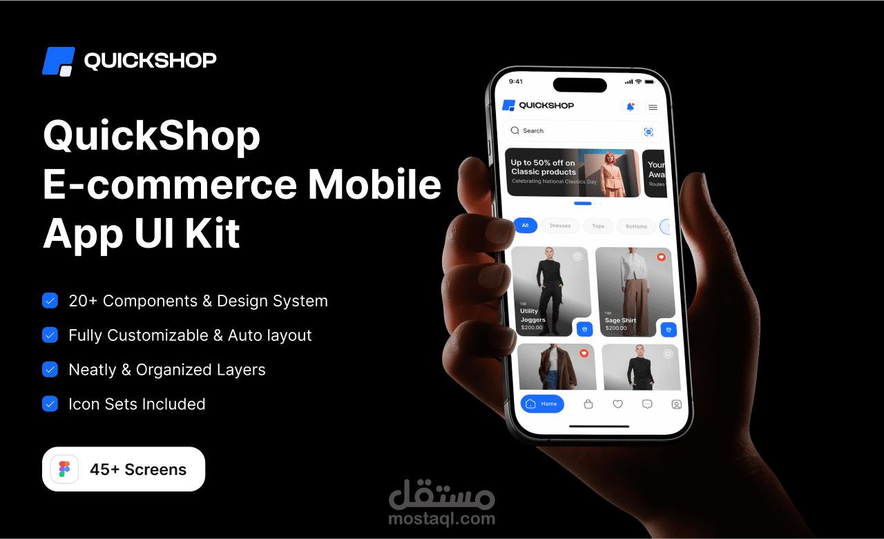QuickShop E-commerce Mobile App Template