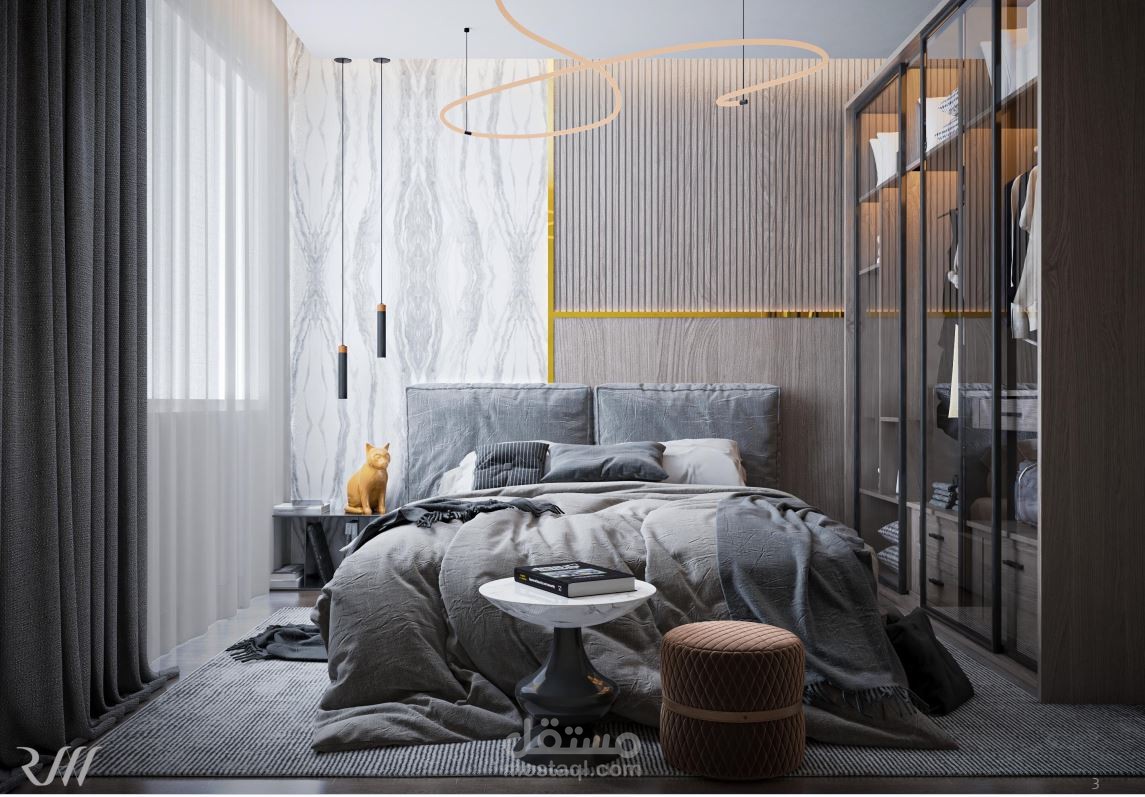 تصميم داخلي لشقة سكنية في كينيا