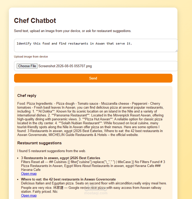 AI chef agent