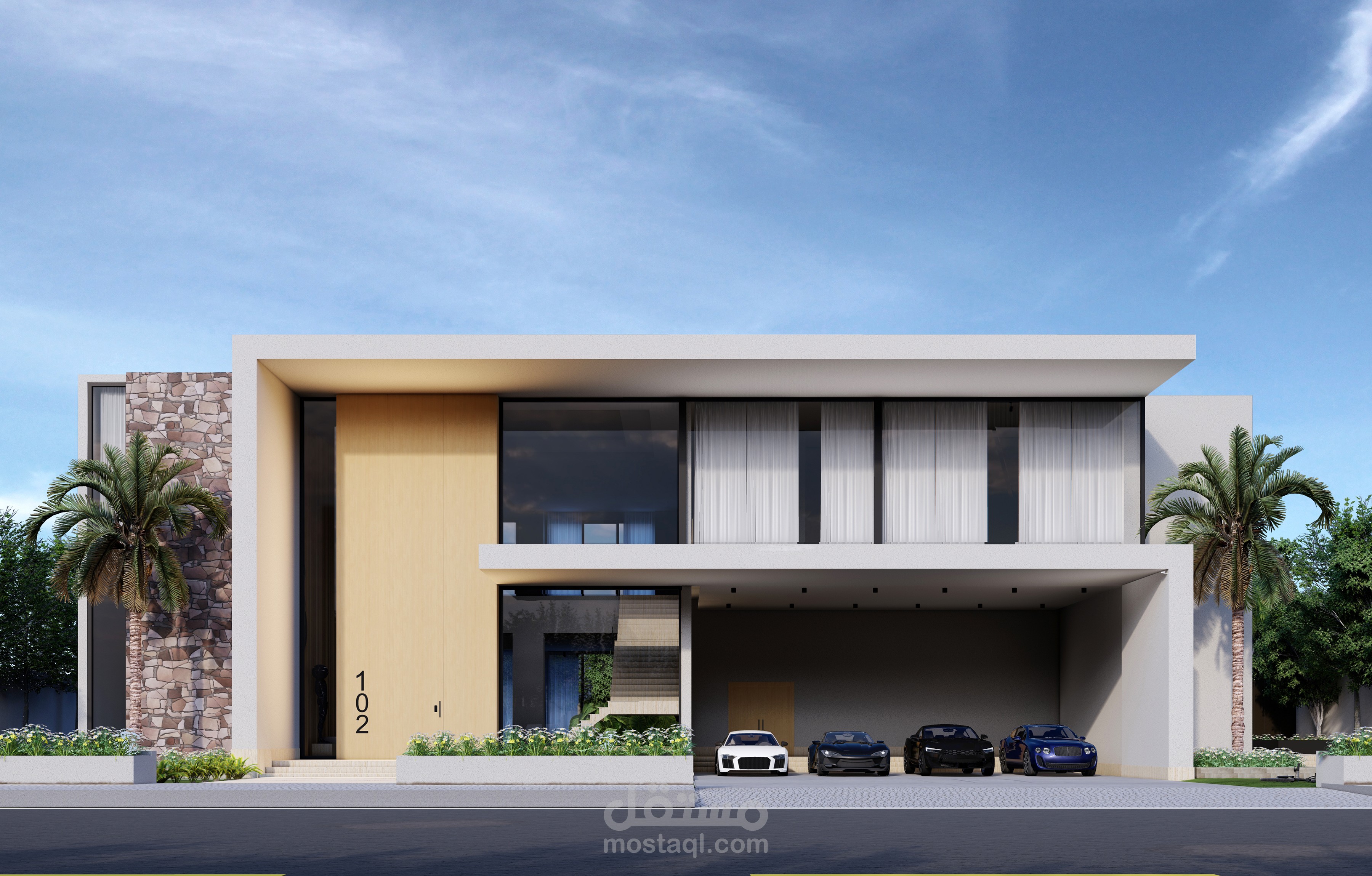Modern mansion
