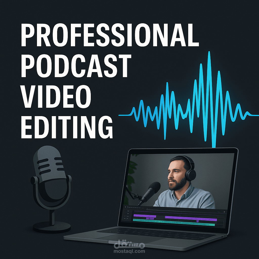 "مونتاج احترافي لحلقات البودكاست"