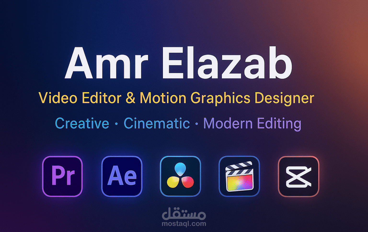 "أقدم خدمة مونتاج احترافي يبرز أفكارك بأجمل صورة"