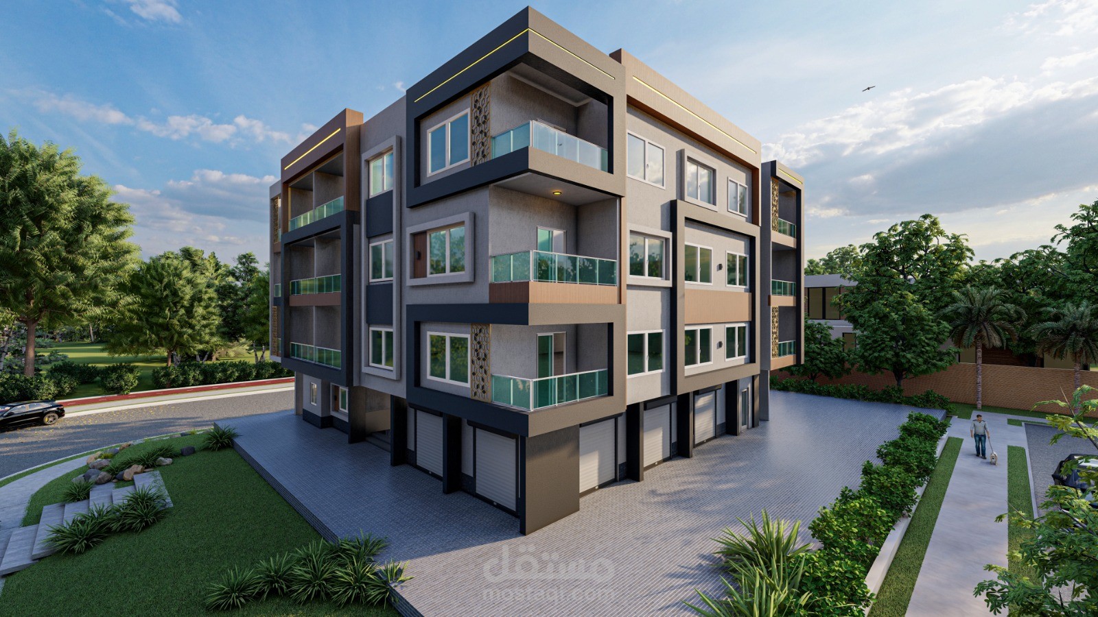 واجهه عمارة سكنية بالغردقة
