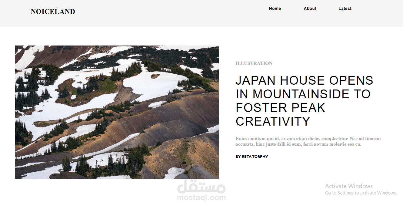 Static Responsive Web Page