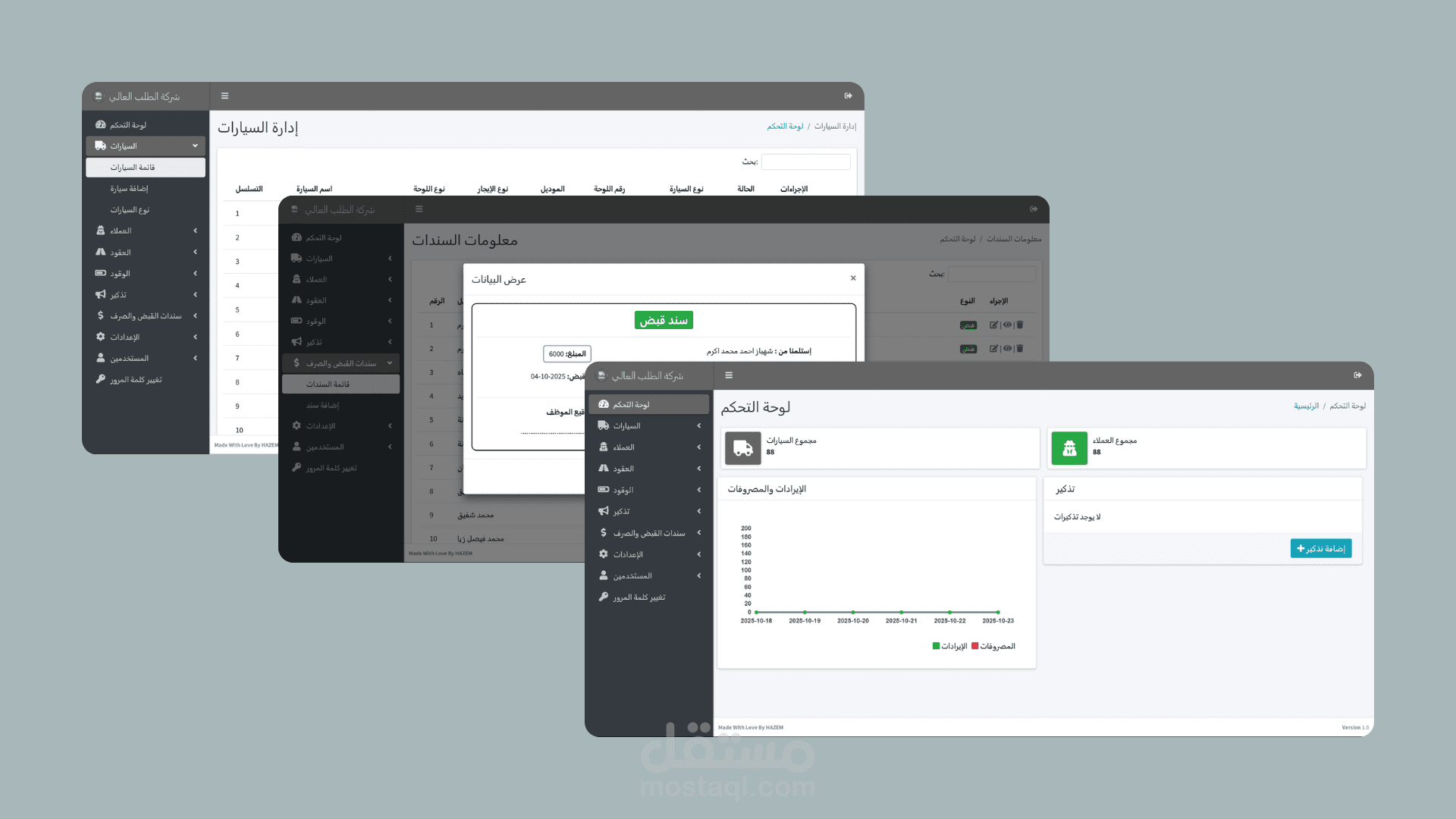 تطوير نظام إدارة أسطول ومركبات متكامل (Fleet Management System) باستخدام CodeIgniter
