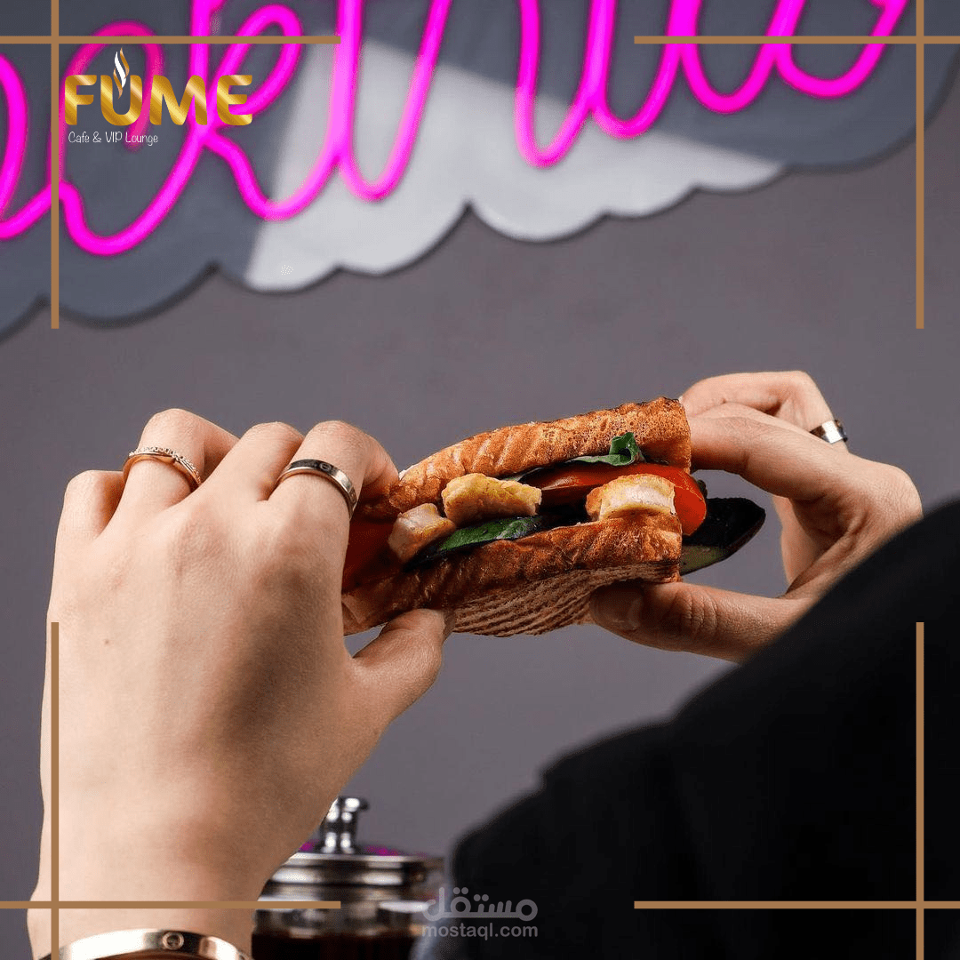 تصميم بوست مجال مطاعم و كافيهات