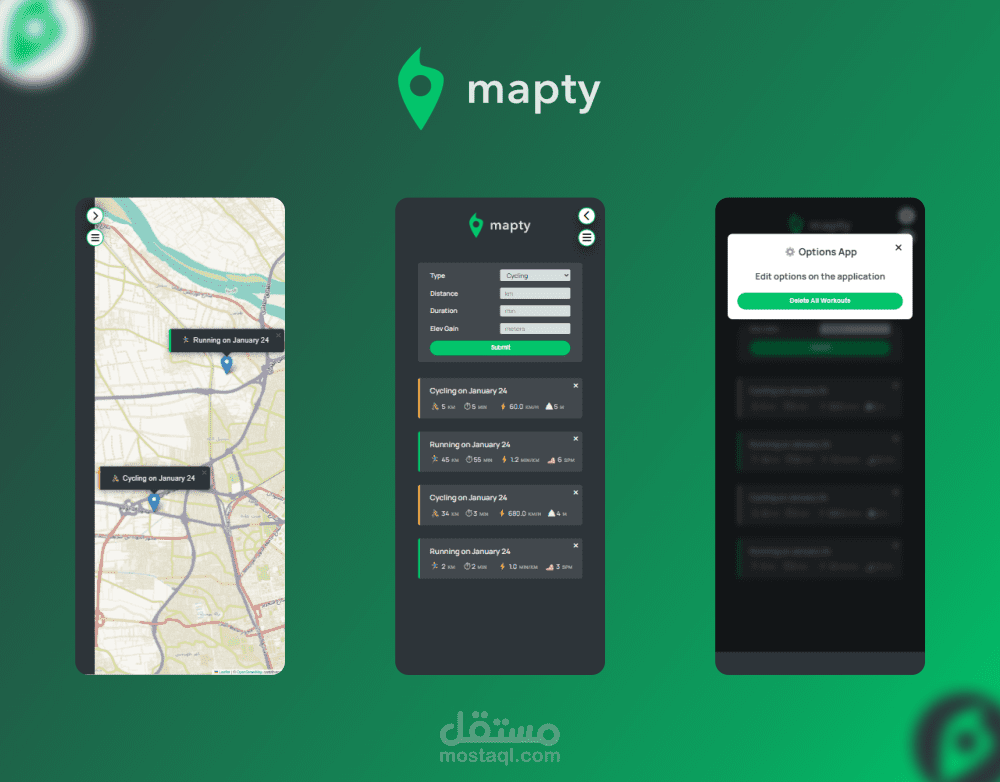 Design and Programming Mapty App