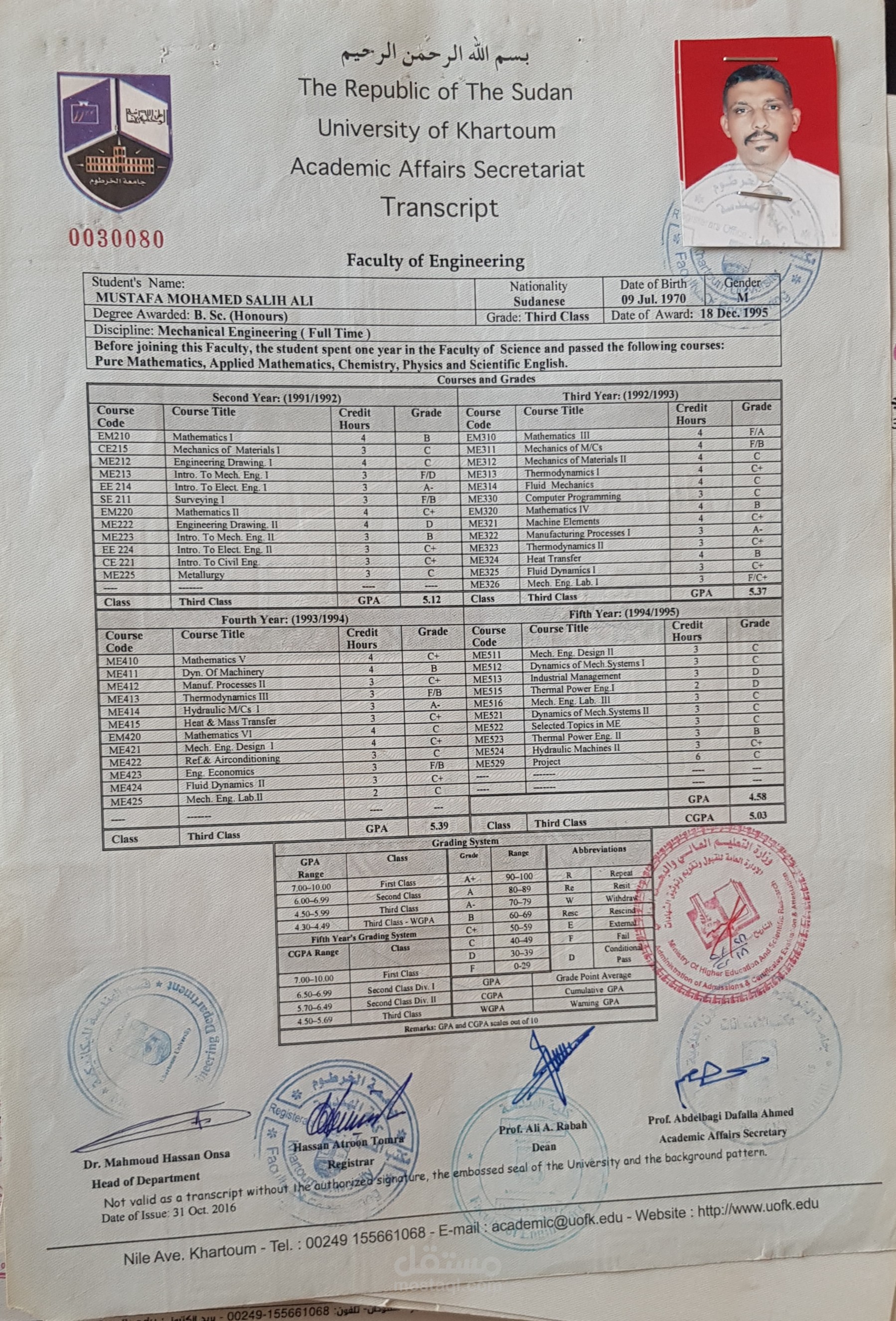 شهادة بكلاريوس في الهندسة وشهادة ماجستير في إدارة الأعمال