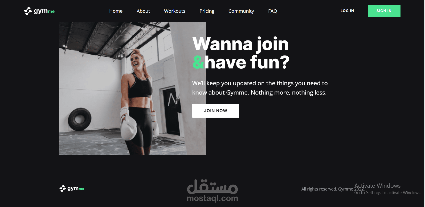 Gym Website