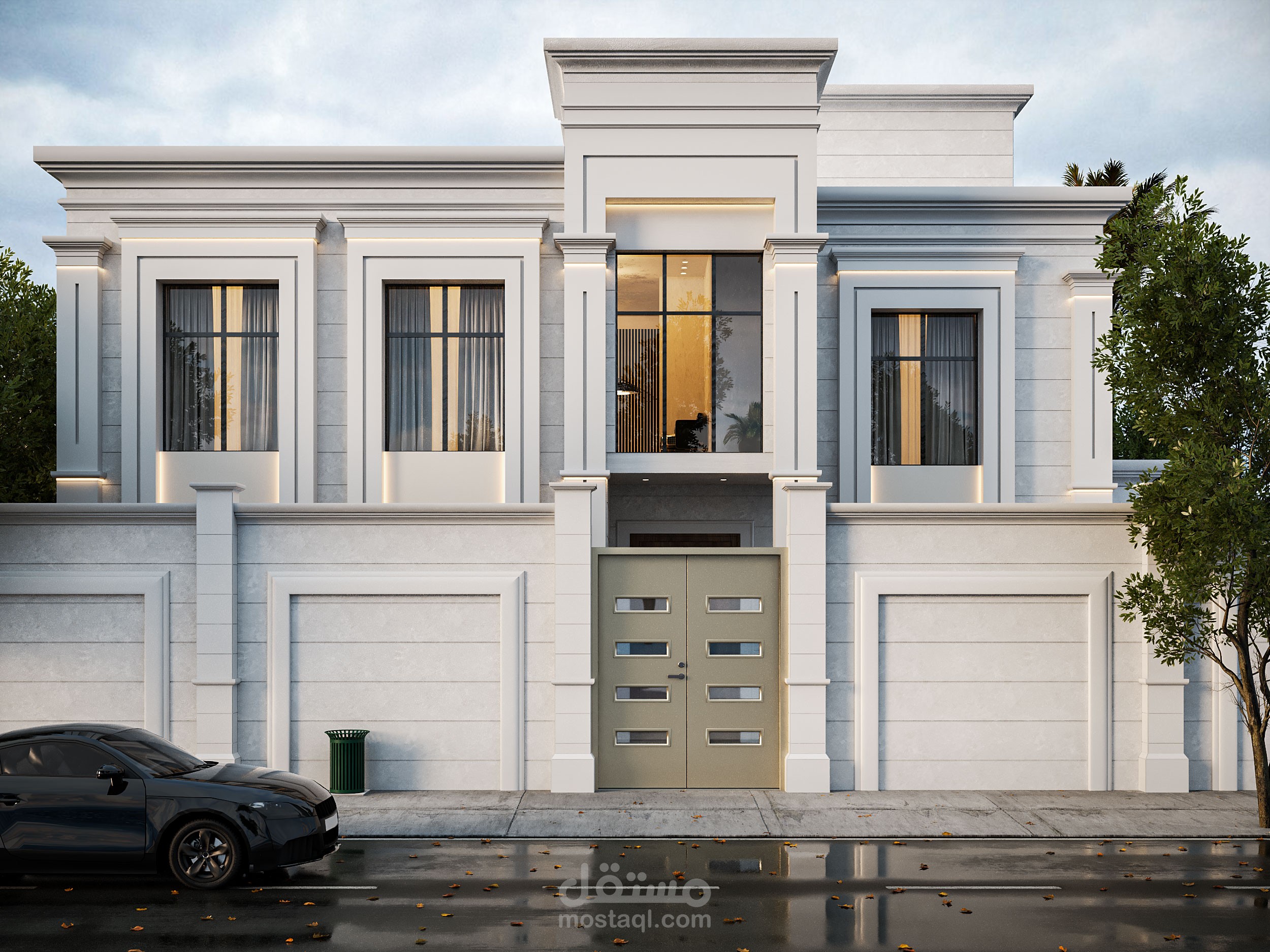 A Neo-Classical façade in Saudi Arabia (KSA)