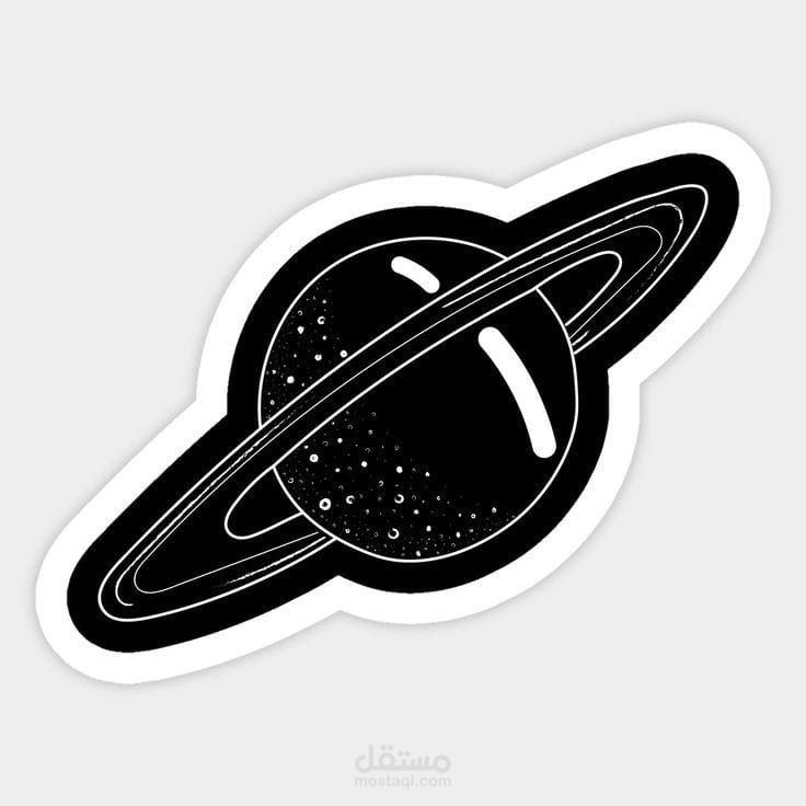تصميم شعار لكوكب زحل