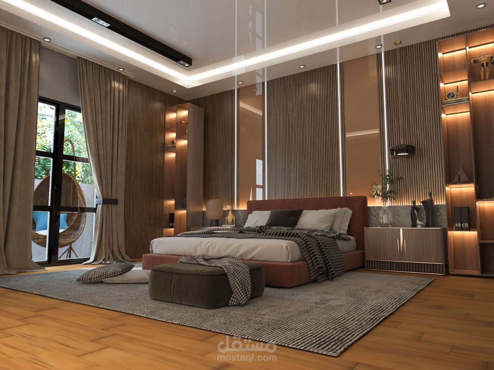 تتصميم غرفه نوم بطراز مودرن