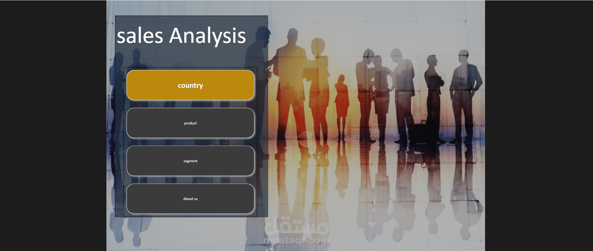 sales dashboard
