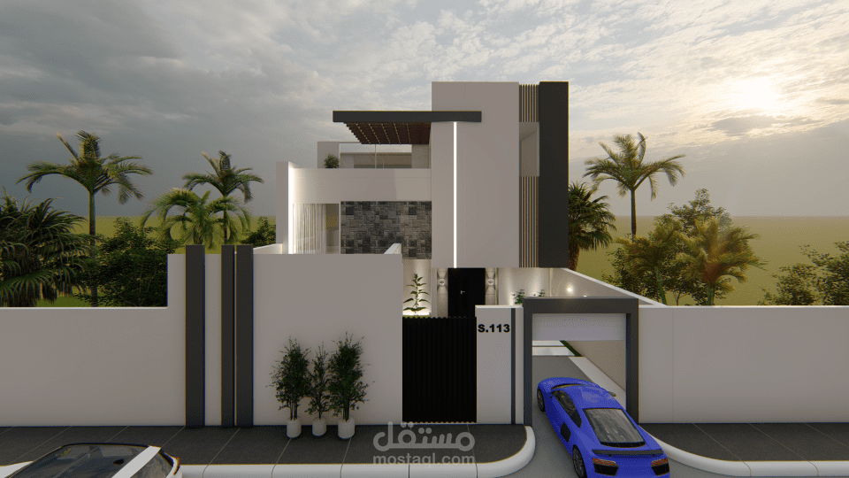 تصميم مودرن لمشروع سكني