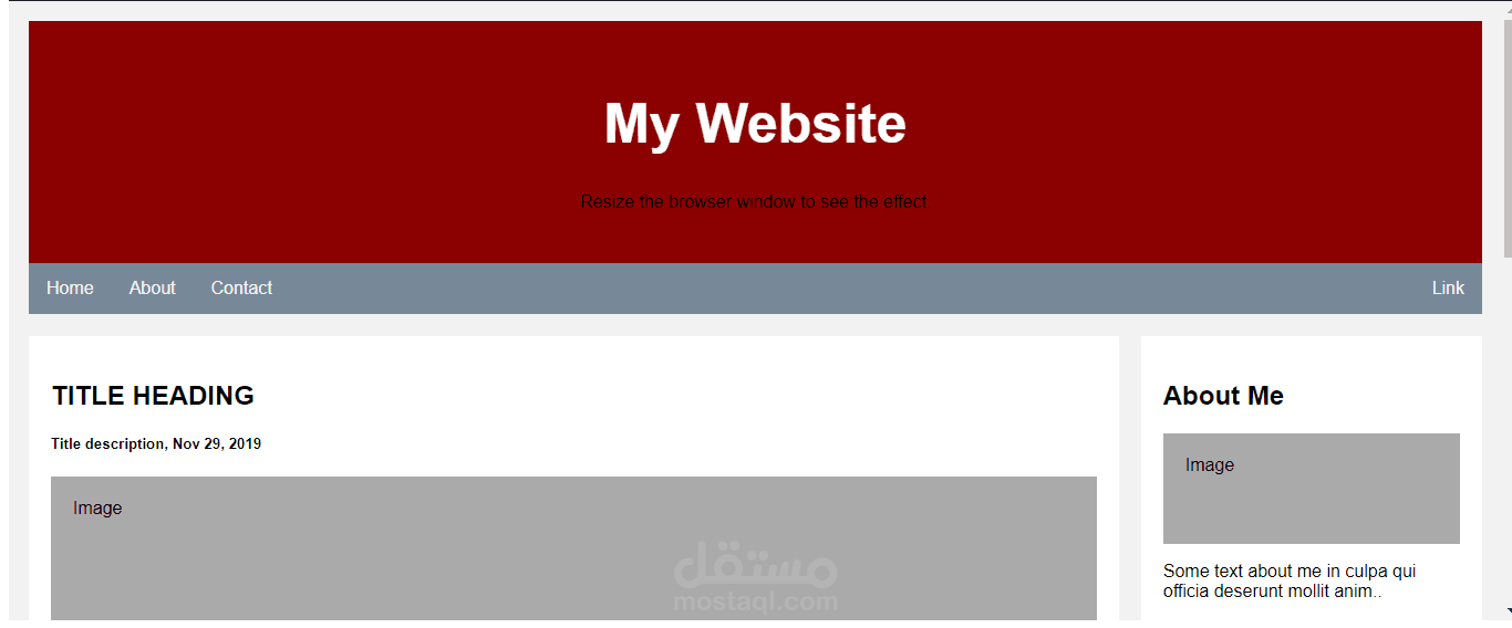 Responsive Website Template