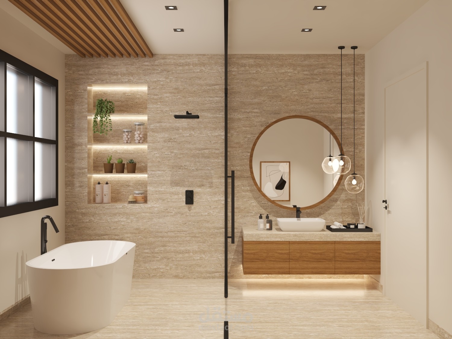 تصميم داخلي لحمام
