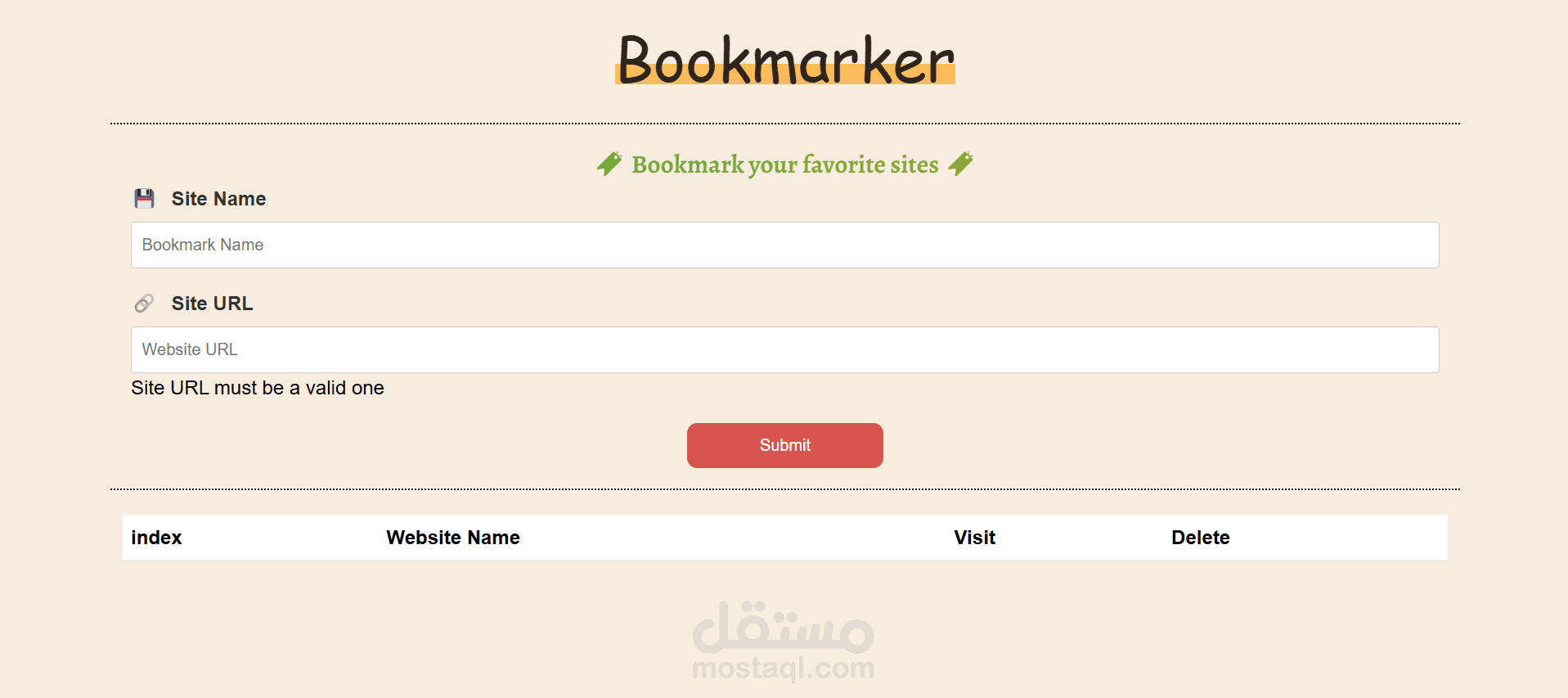 It is a site for adding, saving and displaying links used by the administrator.