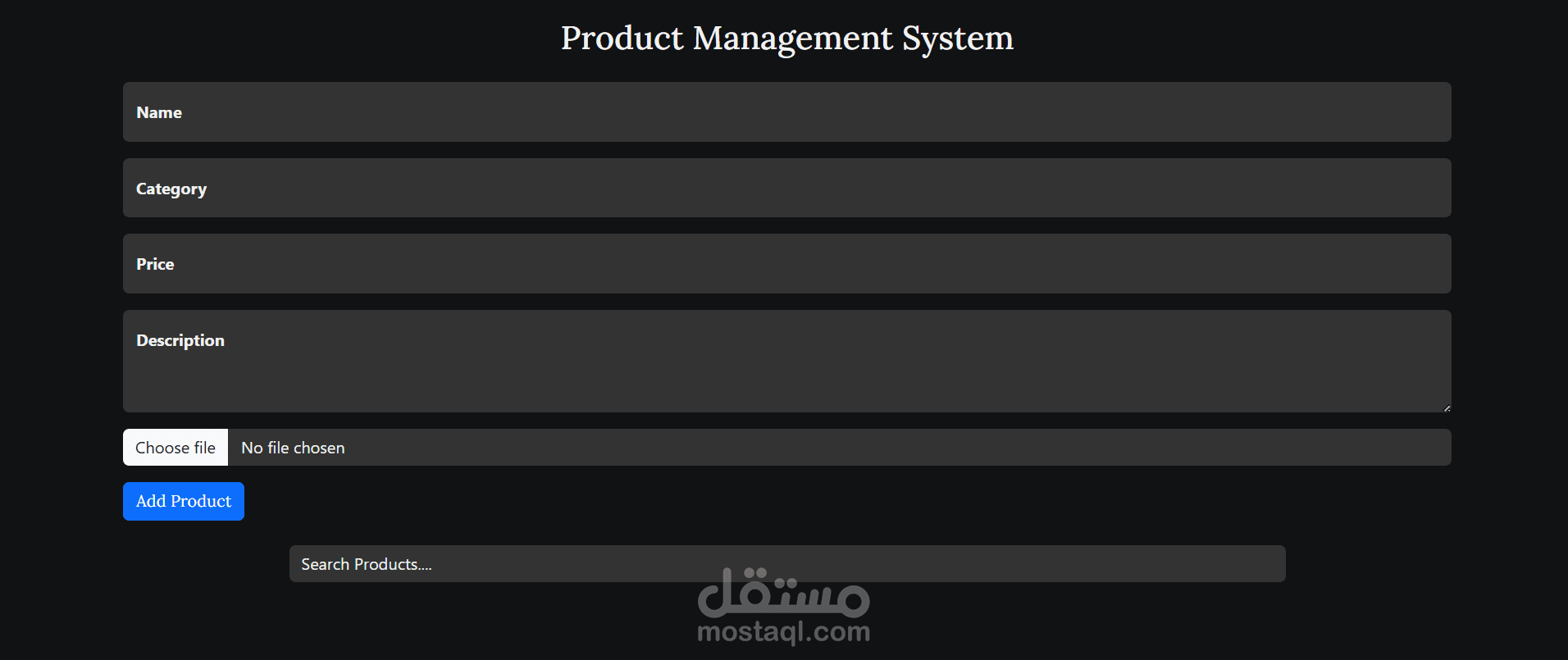 Product Management System
