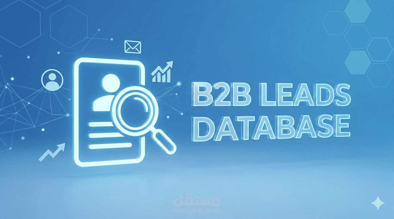 بناء وتنظيم قاعدة بيانات لشركات تجارية (B2B Lead Generation)