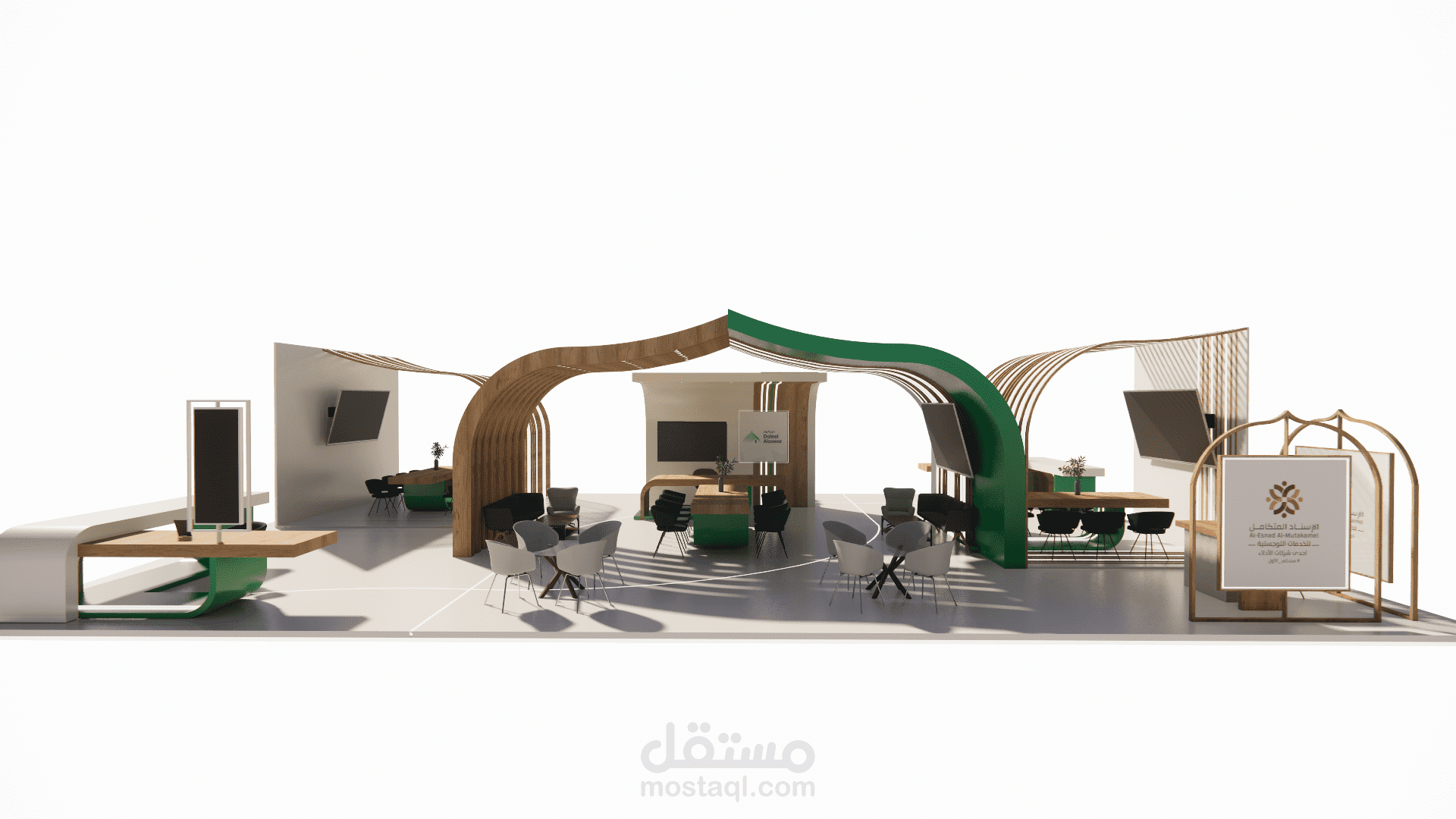 تصميم بوث لمعرض الحج والعمرة