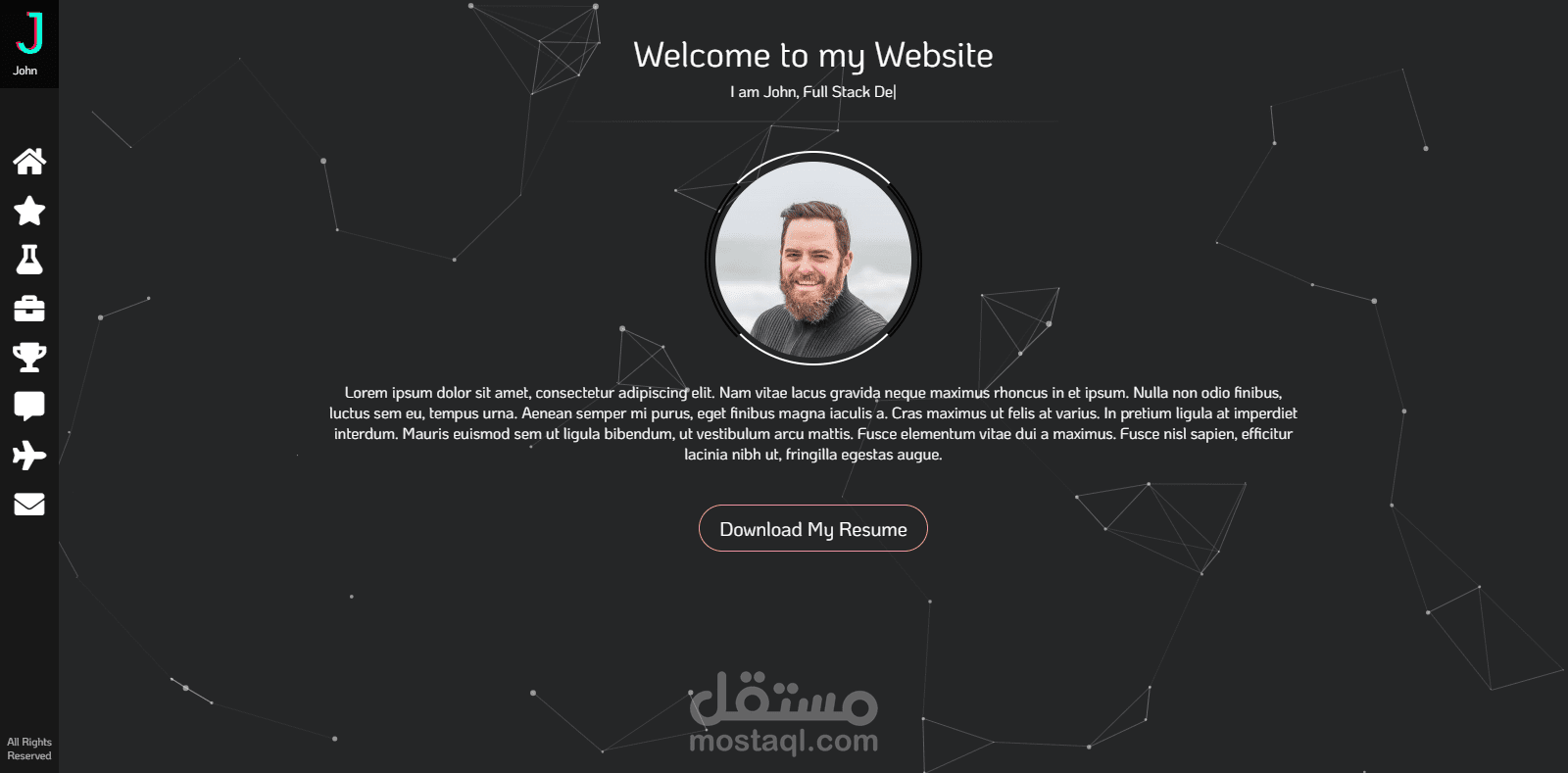 موقع شخصي (Portfolio)