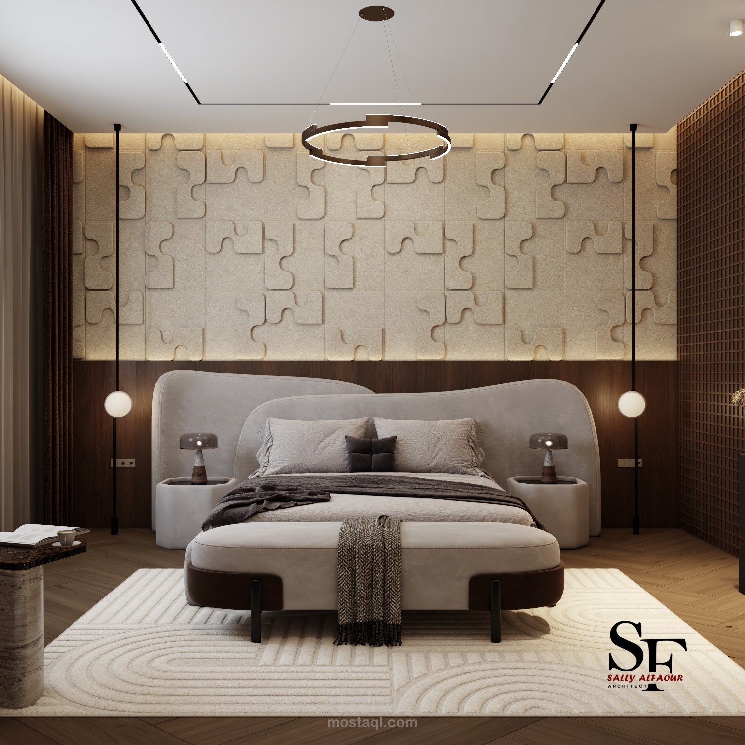 تصميم ديكور غرفة نوم ماستر
