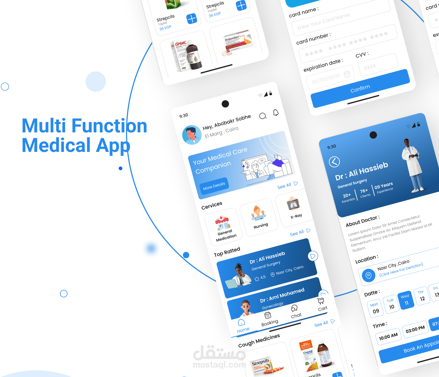 •Health care mobile app