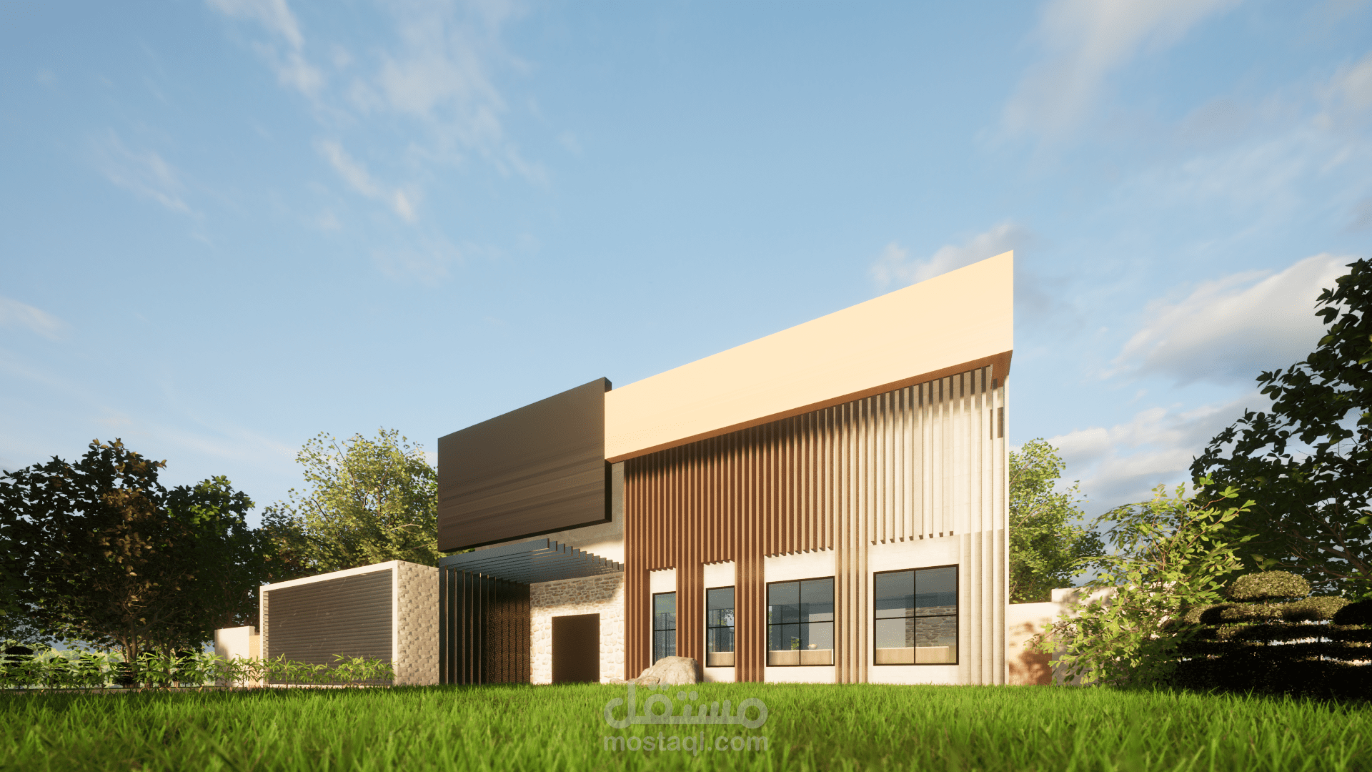 تصميم منزل بطراز حديث في نيوزلاندا
