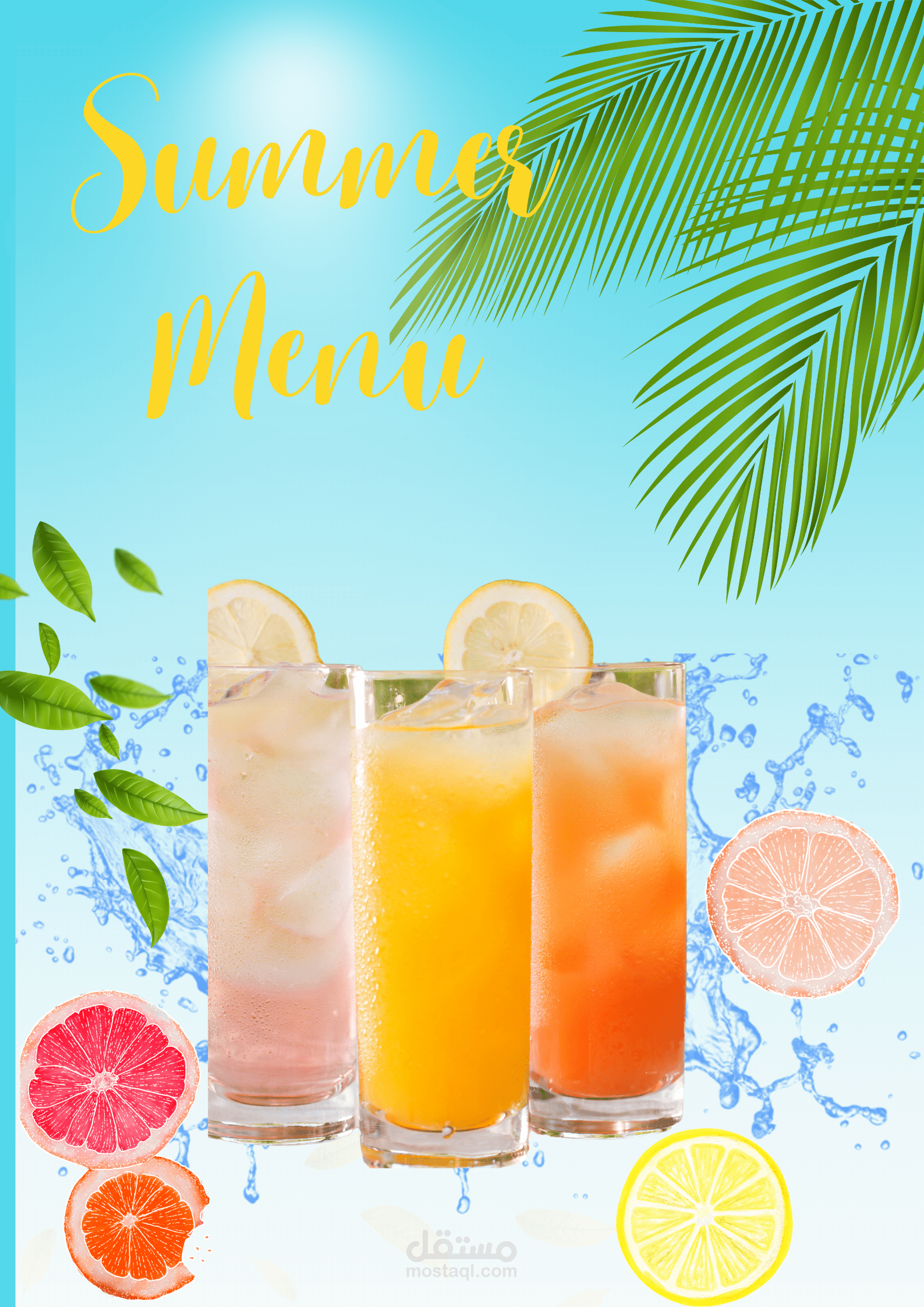 تصميم سوشيال ميديا بالوان جذابه باستخداام كانفا برو Canva pro بصيغه PNG
