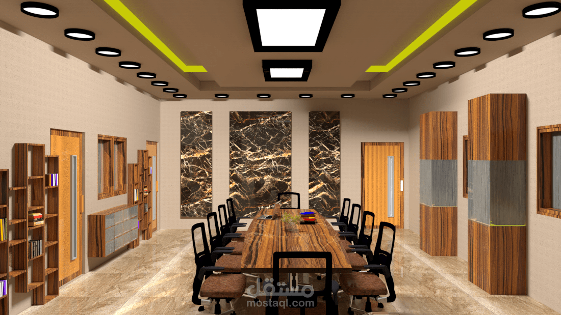 تصميم داخلي لقاعة أجتماعات