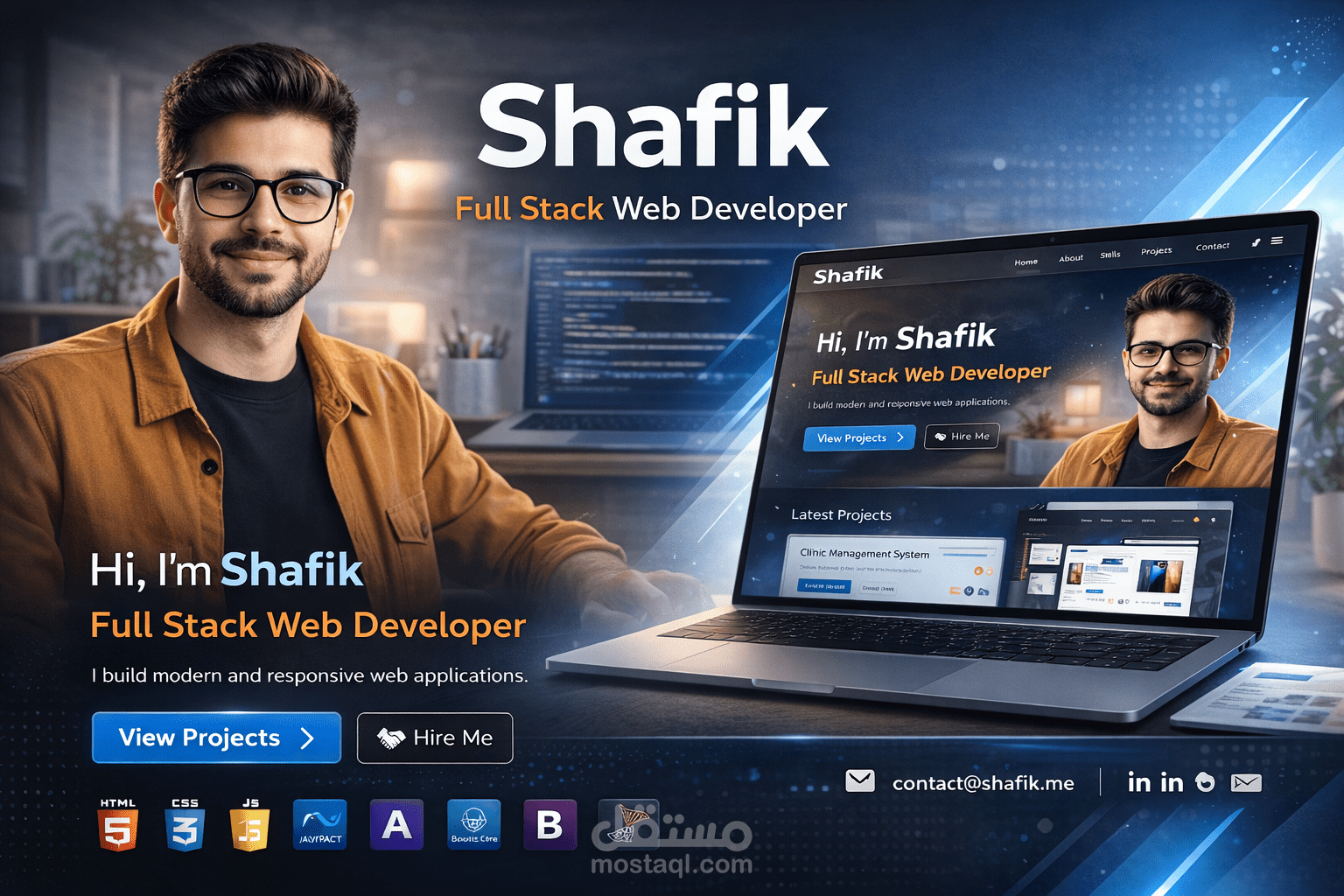 موقع البورتفوليو الشخصي